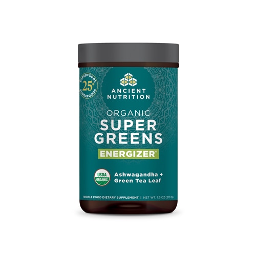 Ancient Nutrition Organic SuperGreens + Energizer Powder