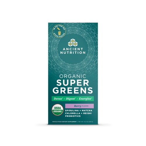 Ancient Nutrition Organic SuperGreens Powder Berry