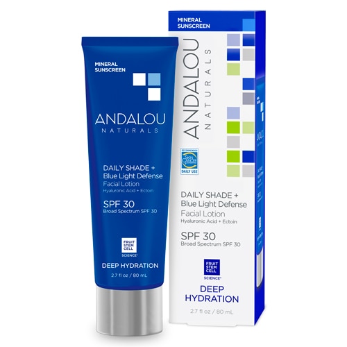 Andalou Naturals Deep Hydration Daily Shade + Blue Light Defense SPF 30