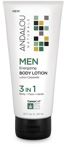 Andalou Naturals MEN Energizing Body Lotion 3 In 1