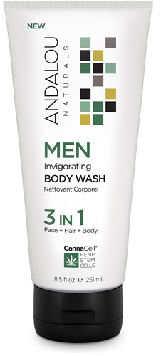 Andalou Naturals MEN Invigorating Body Wash 3 In 1