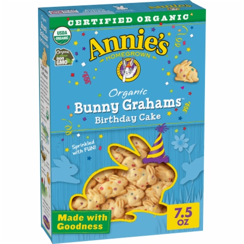 Annie's Homegrown Organic Bunny Grahams Birthday Cake