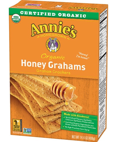 Annie's Homegrown Organic Honey Grahams Graham Crackers