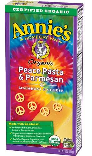 Annie's Homegrown Organic Peace Pasta & Parmesan Macaroni & Cheese