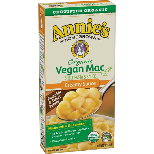 Annie's Homegrown Organic Vegan Shells & Creamy Sauce Pasta Dinner