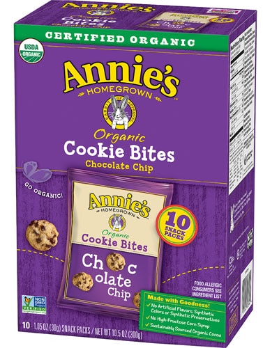 Annie's Organic Cookie Bites Chocolate Chip