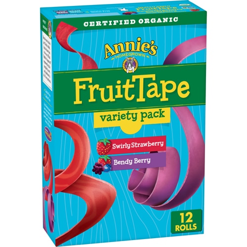 Annie's Organic Fruit Tape Variety Pack Swirly Variety Pack Strawberry + Bendy Berry