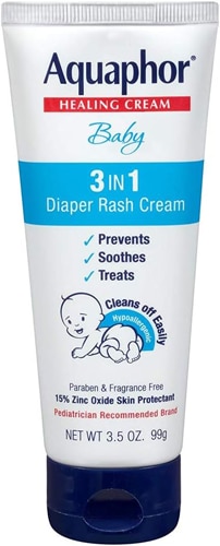 Aquaphor Baby 3 in1 Diaper Rash Cream Fragrance Free