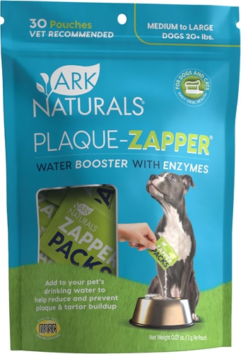 Ark Naturals Breath-Less Plaque-Zapper - Fizzy - Medium to Large Dogs
