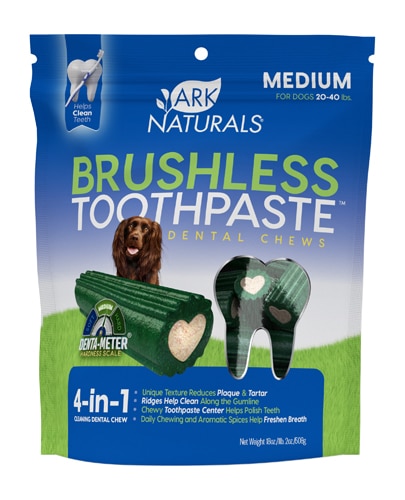 Ark Naturals Brushless Toothpaste Chewable Medium + Large Dogs 20-40 lbs