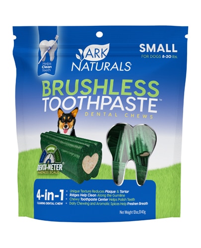 Ark Naturals Brushless Toothpaste Chewable Small Dogs 8-20 lbs