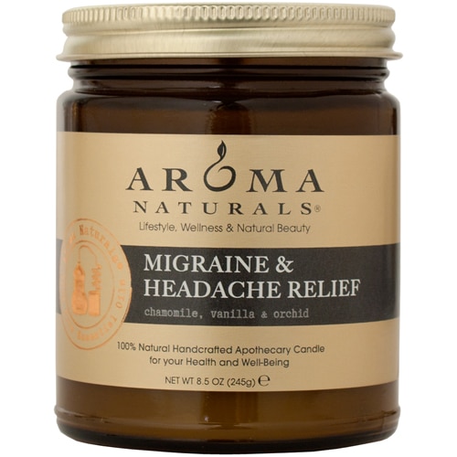 Aroma Naturals Apothecary Jar Candle Migraine & Headache Relief