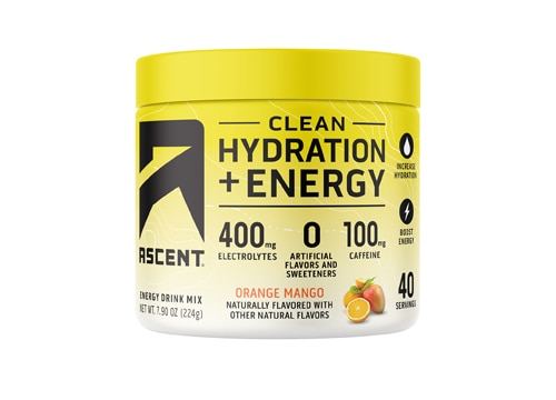 Ascent Hydration + Energy - Informed Sport Certified Orange Mango