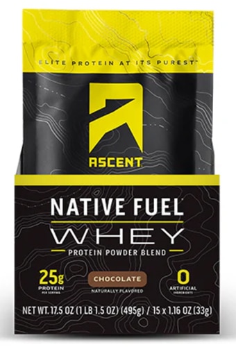 Ascent Native Fuel Whey Protein Powder - Informed Sport Certified Chocolate