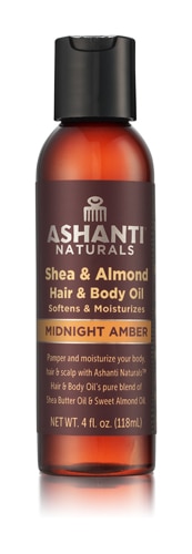 Ashanti Naturals 100% Shea Nut & Sweet Almond Hair & Body Oil - Midnight Amber