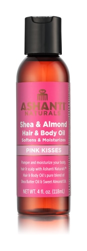 Ashanti Naturals 100% Shea Nut & Sweet Almond Hair & Body Oil - Pink Kisses