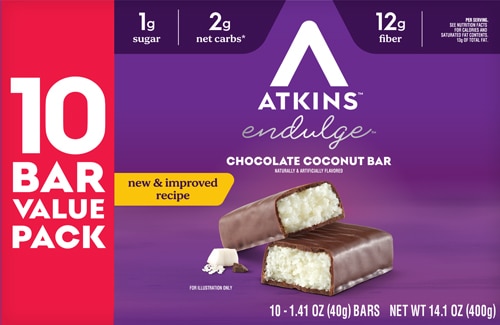 Atkins Endulge Bars - Value Pack Chocolate Coconut
