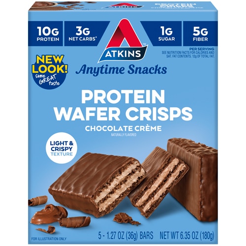 Atkins Protein Wafer Crisps Chocolate Creme