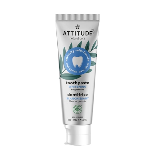 Attitude Attitude Toothpaste Fluoride Whitening Peppermint