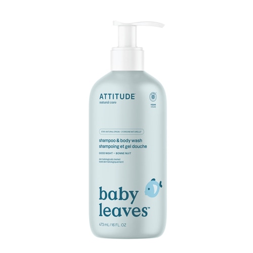 Attitude Baby Leaves 2 in 1 Shampoo & Body Wash Good Night Almond Milk