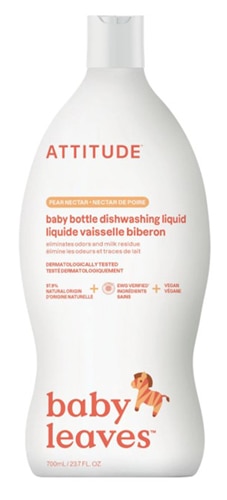 Attitude Baby Leaves Baby Bottle Dishwashing Liquid Pear Nectar