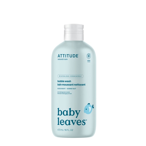 Attitude Baby Leaves Bubble Wash Good Night Almond Milk