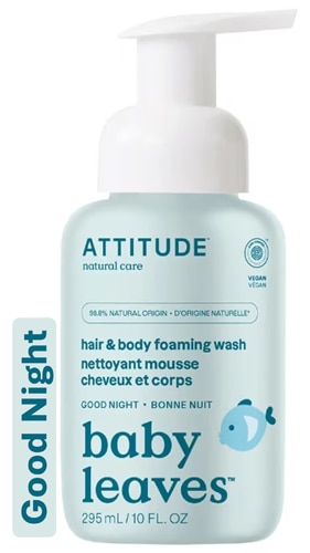 Attitude Baby Leaves Hair & Body Foaming Wash Good Night