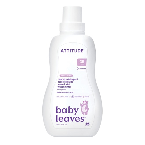 Attitude Baby Leaves Laundry Detergent 35 Loads Sweet Lullaby