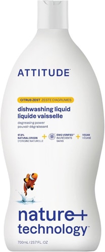 Attitude Dishwashing Liquid Citrus Zest