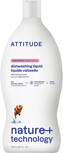 Attitude Dishwashing Liquid Unscented