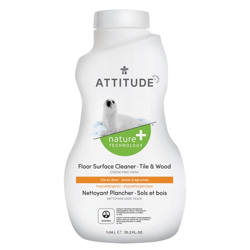 Attitude Floor Surface Cleaner - For Tiles & Wood Floors Citrus Zest