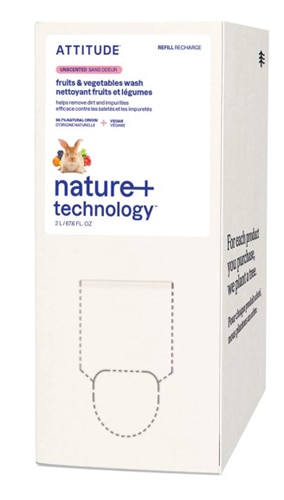 Attitude Fruit & Vegetables Wash Eco Refill Fragrance Free