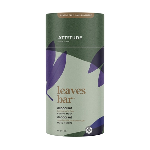 Attitude Leaves Bar Deodorant Herbal Musk