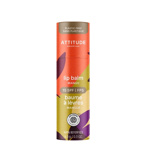 Attitude Leaves Bar Lip Balm SPF 15 - Mango