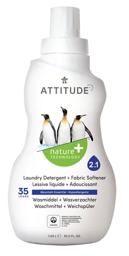 Attitude Liquid Laundry Detergent + Fabric Softener Mountain Essential