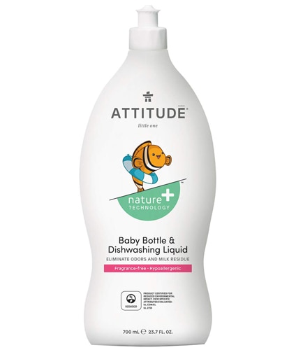 Attitude Little Ones Baby Bottle & Dishwashing Liquid Fragrance Free