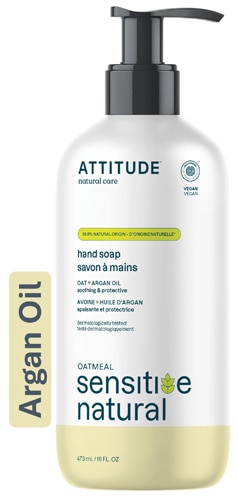 Attitude Sensitive Natural Hand Soap Oatmeal Argan Oil