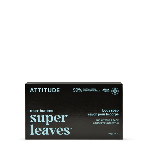 Attitude Super Leaves Men Body Bar Soap Eucalyptus & Sage
