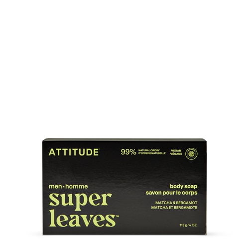 Attitude Super Leaves Men Body Bar Soap Matcha & Bergamot