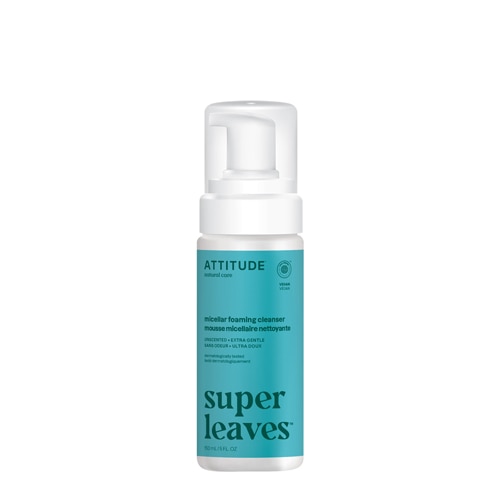 Attitude Super Leaves Micellar Foaming Cleanser Unscented