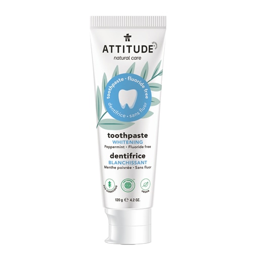 Attitude Toothpaste Fluoride Free Whitening Peppermint