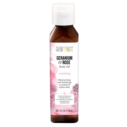 Aura Cacia Aromatherapy Body Oil Comforting Geranium