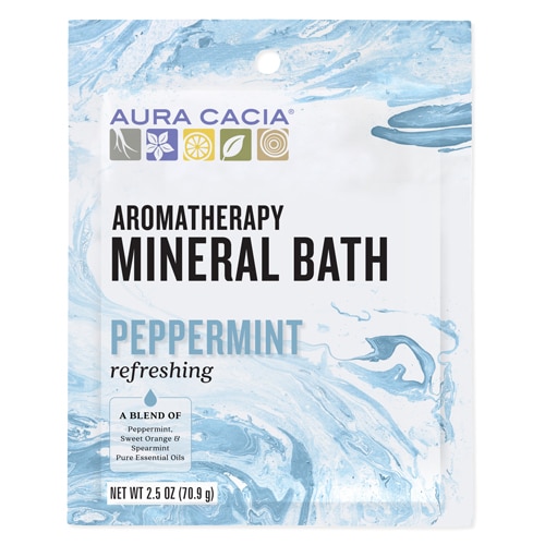 Aura Cacia Aromatherapy Mineral Bath Peppermint