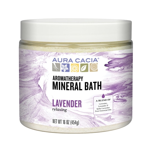 Aura Cacia Aromatherapy Mineral Bath Relaxing Lavender