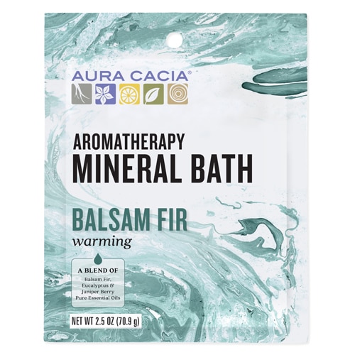 Aura Cacia Aromatherapy Mineral Bath Warming Balsam Fir