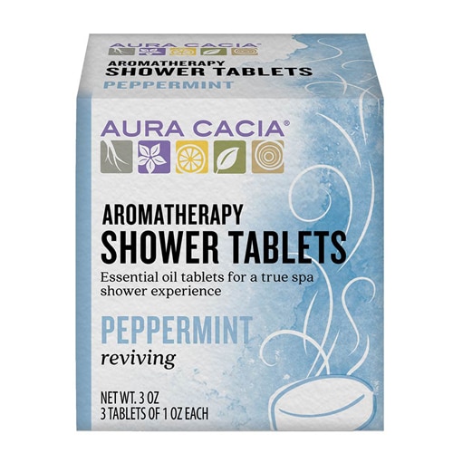 Aura Cacia Aromatherapy Shower Tablets Reviving Peppermint