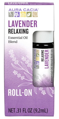 Aura Cacia Essential Oil Blend Soothing Roll-On Lavender