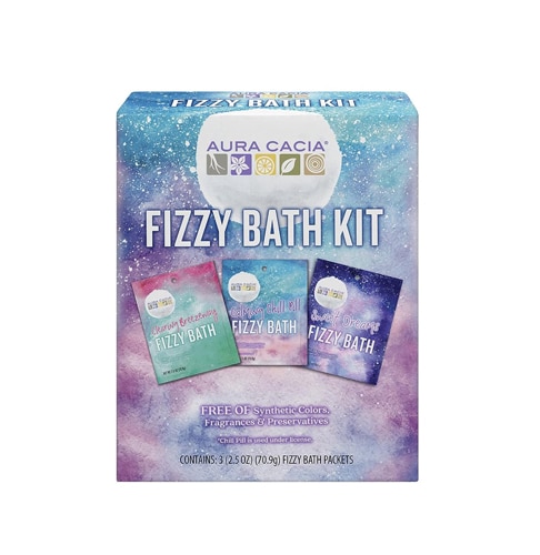 Aura Cacia Fizzy Bath Kit 3 Packets