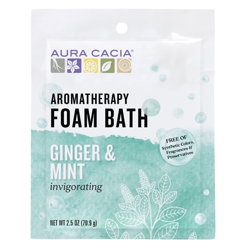 Aura Cacia Foam Bath Invigorating Ginger and Mint