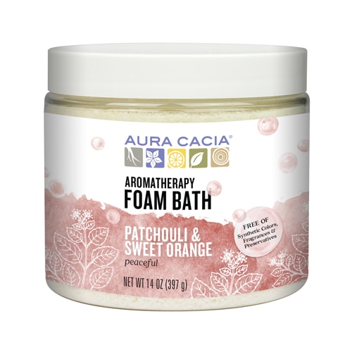 Aura Cacia Foam Bath Peaceful Patchouli and Sweet Orange